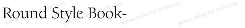 Round Style Book字体转换